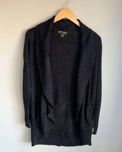 Barefoot Dreams  Cozychic Lite® Circle Cardigan Pockets Black Sweater