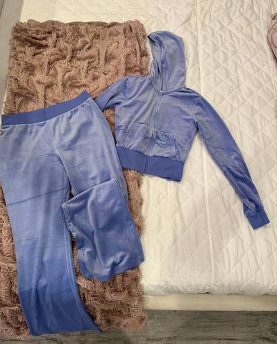 H&M Periwinkle Velvet Set