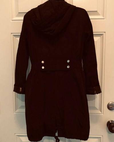 Laundry by Shelli Segal  Black Hooded Windbreaker Jacket - size Small