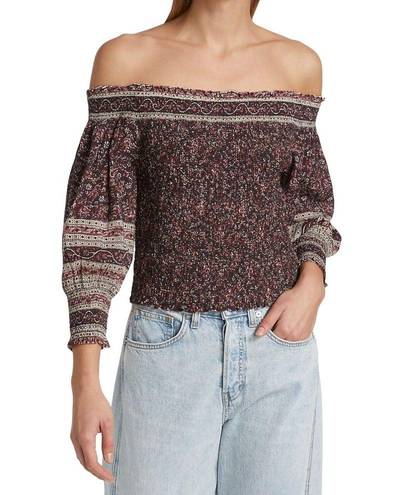 Veronica Beard NWT  Rosalinda Top in‎ Dark Plum Multi