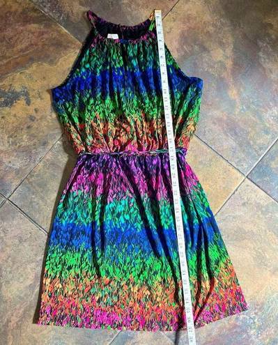 London Times  Multicolor Sleeveless Halter Dress 12