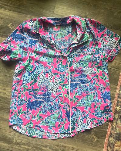 Lilly Pulitzer Colorful Pajama Top