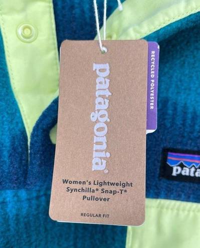 Patagonia  LIGHTWEIGHT SYNCHILLA SNAP T PULLOVER NWT AURORA DARK BOREALIS GREEN