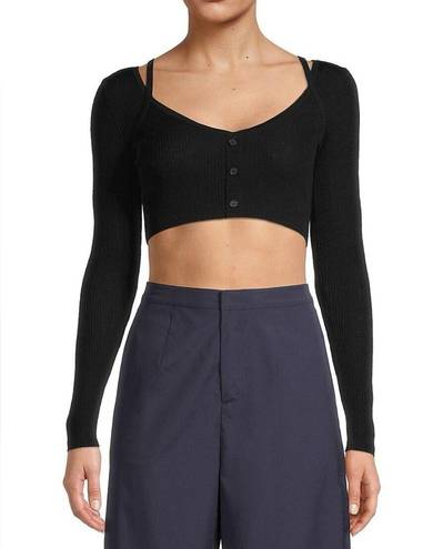 Jason Wu  Rib Knit Wool Crop Top size L