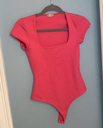 Free People Bubblegum pink  Bodysuit