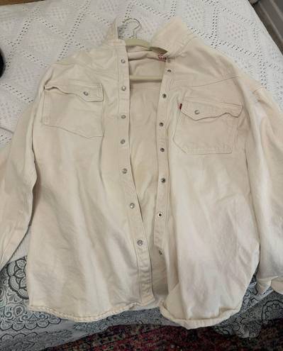 Levi’s White Denim Jacket