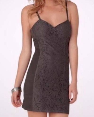 American Eagle Grey Lace Dress