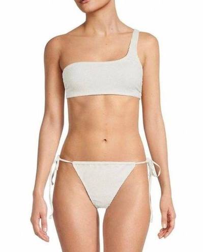 Good American  Women's Ivory Always Fits One Shoulder Bikini Top Size 2 (US M)