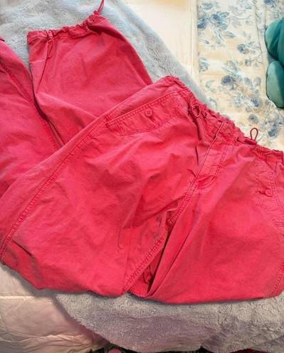 American Eagle Pink Cargo Pants