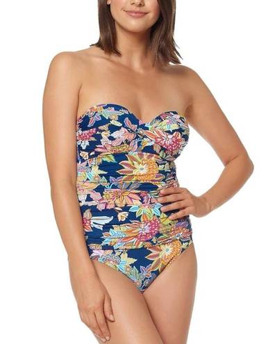 Bleu Rod Beattie  Women's Convertible Strapless One-Piece Swimsuit Size 12