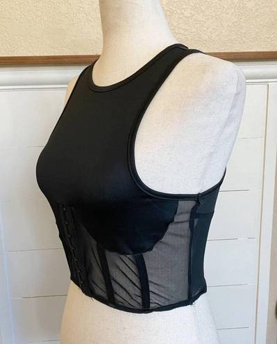 Micas  Mixed Media Mesh tank top/bralette BNWT SZ XS