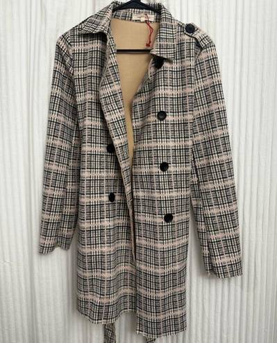 Solitaire Plaid trench coat