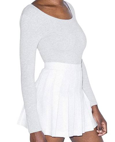 American Apparel White Tennis Skirt