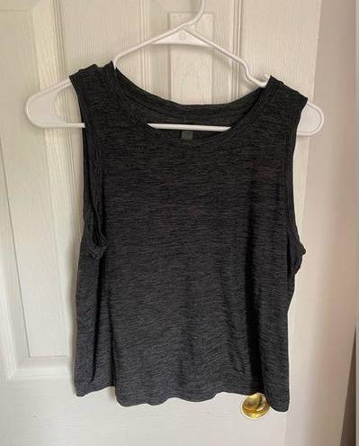 Kyodan  Gray Cropped Loose Fit Workout Tank