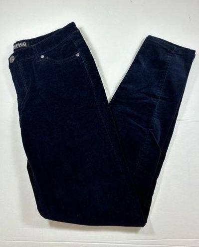 Buffalo  David Bitton Marvel Velvet Pants Navy Blue 6 28 Mid-rise Stretch Skinny