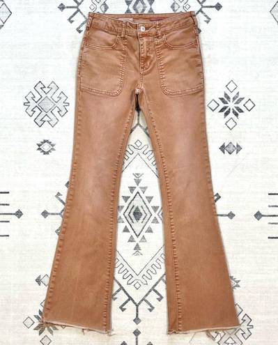 Pilcro 🌞  x Anthropologie The Low Rise Icon Flare Jeans in Bronze