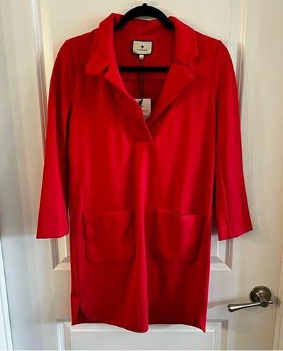 Tuckernuck  NWT Poppy Red Ponte Emerson Dress Size XXS