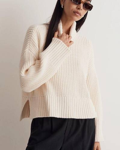 Madewell Wide Rib Turtleneck Knit Sweater Size Small