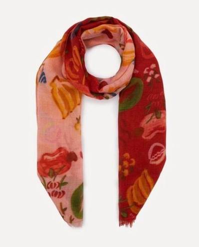 Farm Rio  Mixed Fruits Ocean Scarf