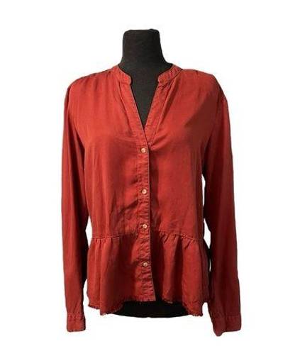 Harper  Peplum Button down shirt Large