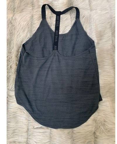 Nike Womens Grey and black dri-fit razorback workout tank Small