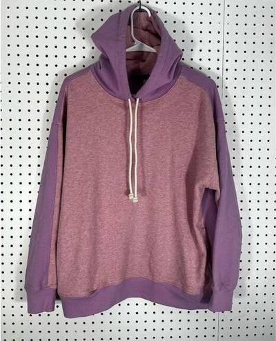 J.Crew  university terry two toned oversized hoodie