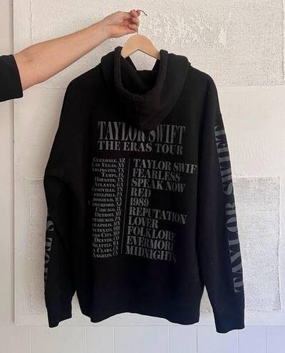 Taylor Swift Eras Tour Black Hoodie Size L - $85 - From Abby
