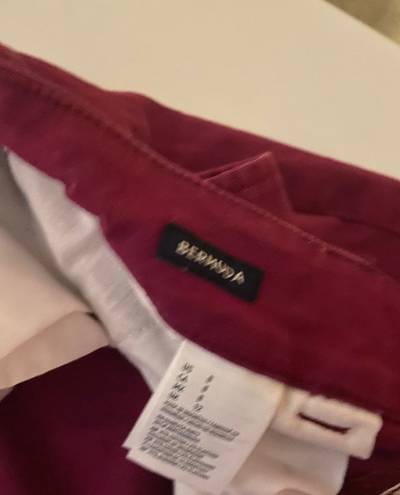 Bermuda Maroon Size 12  Shorts