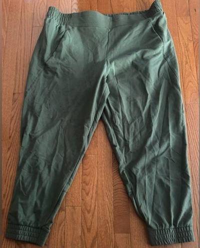 All In Motion  Women's Plus Size Mid-Rise French Terry Joggers green olive XXL