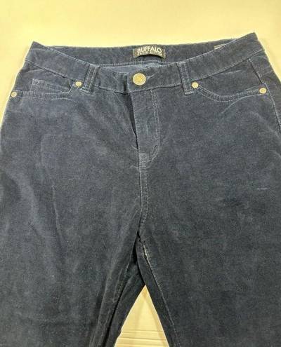 Buffalo  David Bitton Marvel Velvet Pants Navy Blue 6 28 Mid-rise Stretch Skinny