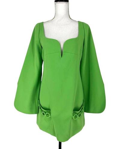 Alexis  Azize Chain Detail Mini Dress Green