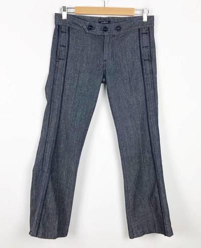 7 For All Mankind  Nico Wide Leg Herringbone Trousers Pants Size 27 low rise y2k