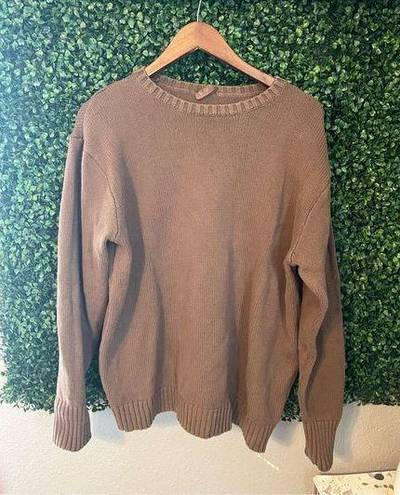 Brandy Melville John Galt  Chunky Oversized Brown Sweater Size Small/Medium