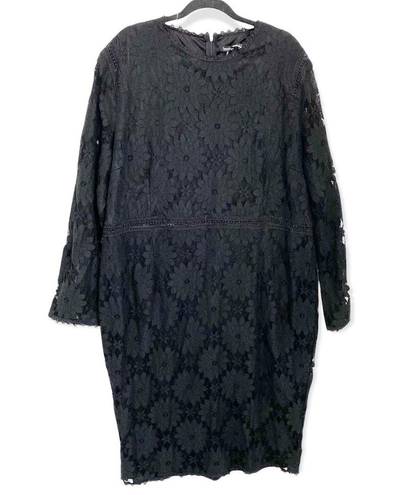 Boohoo  Plus Lace Long Sleeve Midi Dress size 26