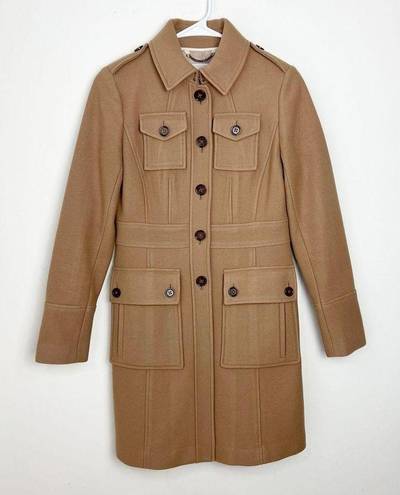 Banana Republic  Classic Wool Coat Jacket Size XS in Camel Tan Color Wool Blend