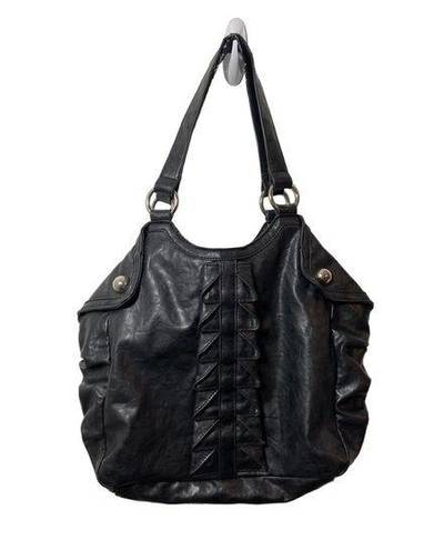 Nine West  Black Faux Leather Shoulder Bag Purse