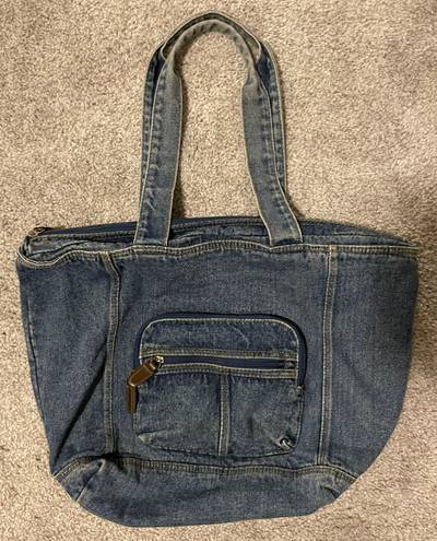 Vintage Denim Jean Purse Blue