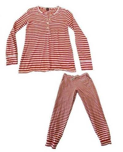 J.Crew  Striped henley pajama set Size SMALL