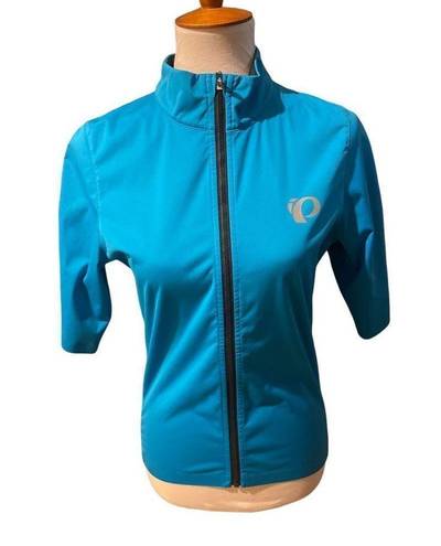 Pearl Izumi  Womens Atheletic Tops Full Zip Half  Sleeve Turquoise Medium-BNWOT