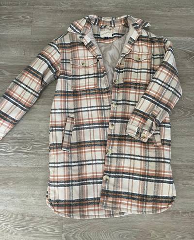 Universal Threads Plaid Trench Coat