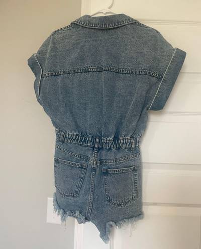 Denim Romper