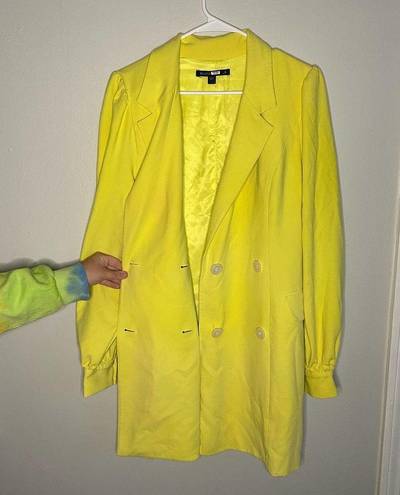 Black Halo  Mellow Yellow Olympia Blazer Mini Formal Dress sz 8