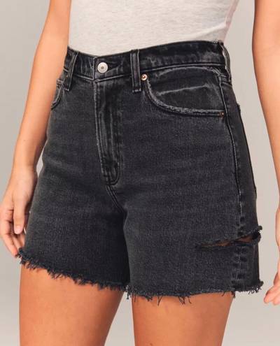 Abercrombie & Fitch Curve Love High Rise Dad Short high rise black size 6