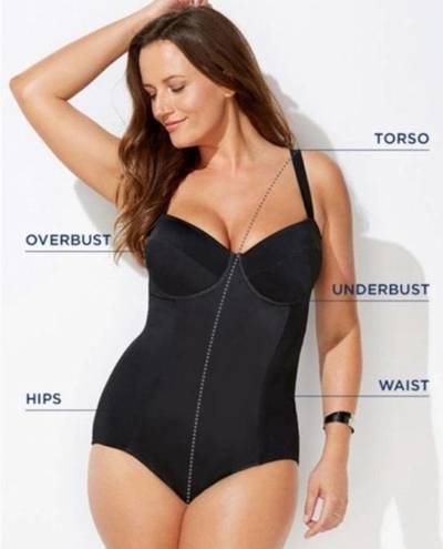 One Piece Swimsuits For All A List Plunge  Swimsuit NWOT