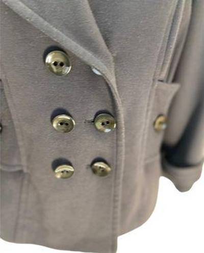 Sandro  Sportswear Peacoat Gray Size M Classic Stealth Wealth Preppy Quiet Luxury