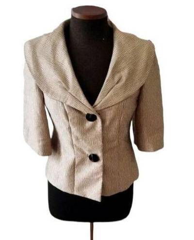 Dress Barn  Gold Jacket sz8 