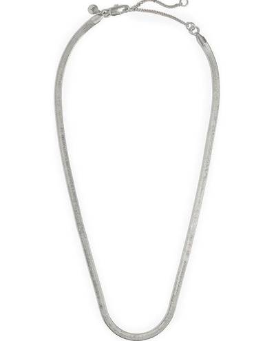 Madewell  Herringbone Chain Necklace Silver