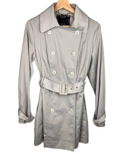 Amisu  New Yorker Short Gray Trench Coat Sz. 38, Sz. 7-8 US