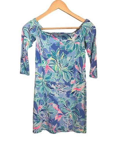 Lilly Pulitzer NWT  Laurana Off Shoulder Dress Celestial Seas Size XXS