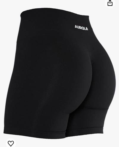 Aurola Black Biker Shorts